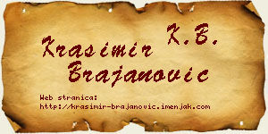 Krasimir Brajanović vizit kartica